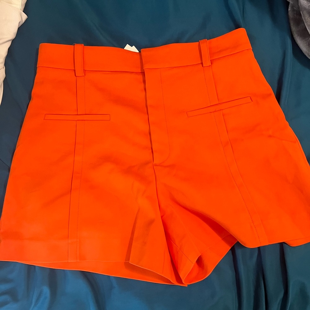 Zara orange summer shorts